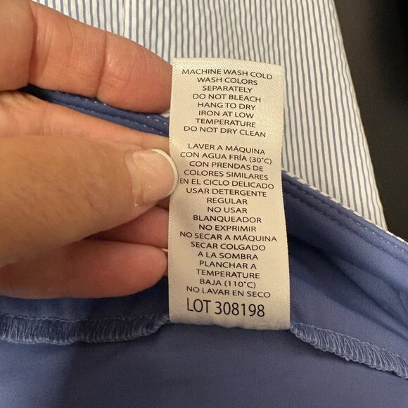 SC and Co Skort Womens Blue White Striped Size Medium Skirt Shorts Athletic Golf - Picture 6 of 9